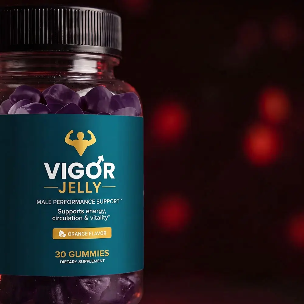 VigorJelly jar lit from behind